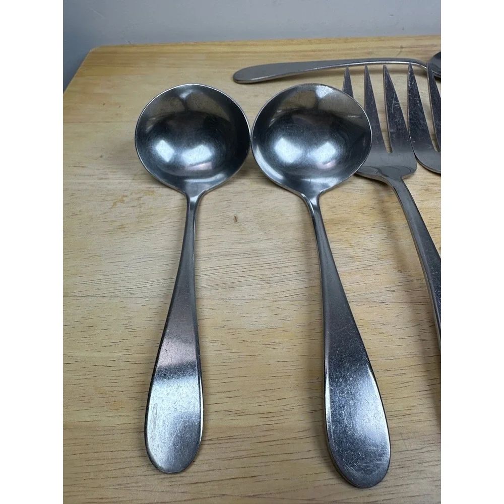 Stanley Roberts Stainless Flatware 7 Replacement Pieces‎ Satin Modern Taiwan SRB